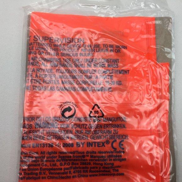 Intex Arm Band Pool Floaties Bright Orange 3-6 Years Swim Safety 2 Ari Chambers - Picture 8 of 8